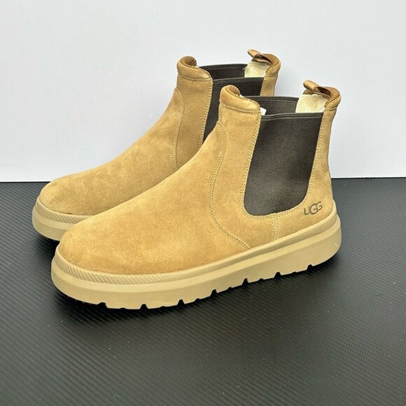 UGG Non-Slip Sheepskin Womens Brown Snow Boots - Picture 7 of 9